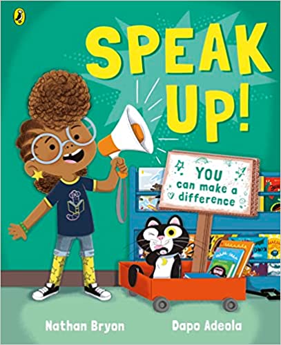 Speak up! book cover - Dapo's latest book to hit shelves.